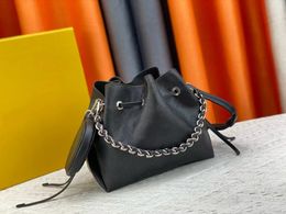 Fashion designer high-quality bucket bag, free circular coin wallet, detachable shoulder strap, handbag, shoulder bag, crossbody bag 57068