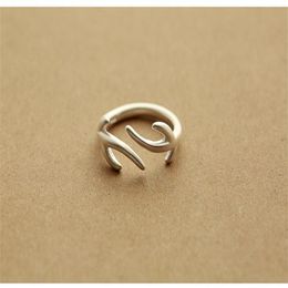 10pcs Opening Double Deer Antler Ring Cute Adjustable Antler Stag Animal Reindeer Tree Branch Shaped Rings for Women Ladies Party 2513