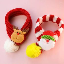 Dog Apparel Christmas Pet Knitted Scarf Teddy Maltese Cute Supplies Warm Small Dogs Puppy Accessories