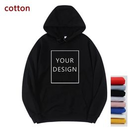 Your OWN Design cotton Men Hoodies DIY Brand /Picture Custom Men's Hoodie DIY Women Sweatshirt Unisex men women clothes 231228