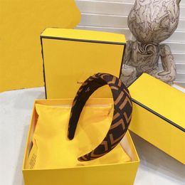 Designer Headband Headband Designer Accessories Hair Hoops F Letters Headwrap Woman Brown Headwraps Luxurys Designers Jewelry D221217a