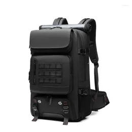 Backpack Men Travel 50L Hiking Trekking Waterproof 17 Inch Laptop Business With Separate Shoe Bag