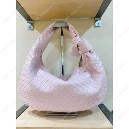 Luxury Candy 40cm Jodie Leather Tote Bag Fashion Hand-woven Printing Bags Large-capacity Shoulder Ladies Hobo Knotted Handle Casual Hand 2024 F5DB