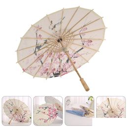 Umbrellas Colorf Flower Umbrella Pography Prop Decor Classical Stage Beautif Performance 230603 Drop Delivery Dhwts