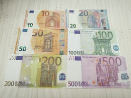 Props Money Euros Toy Ticket Euro Bill Currency Party Fake Money copy for Party Supplies Copy Money Actual 1:2 Size