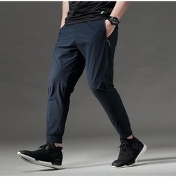 Thin Workout Sweatpants Fit Quick Dry comfortable Joggers Men Running Long Pants Gym Sports Fitness Trousers Zip pocket2167046