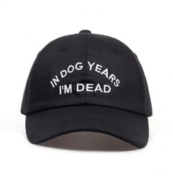 In Dog Years Im Dead Baseball Cap Embroidery Dad Hat 100 Cotton Buzzwords Snapback Unisex Fashion Adjustable3878642