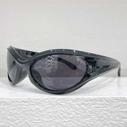 2024 Brand New Mens Designer BB0317S Black Acetate Frame Dynamo Round Sunglasses Oval Grey Lens 100% UVA/UVB Protection Womens Fashion Casual Glasses