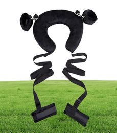 Adult Sex Position Leg Spreader Straps With Plush Harness Pillow Handcuffs Erotic Bondage Kinky Sex Toys for Couples9434345