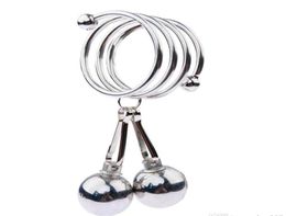 Male Metal Ball Cockrings Heavy Hanger Stretcher Extender Cock Pendant Enlargers Enlargement Penis Delay Ring Sex Toys for Men9958779