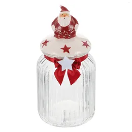 Storage Bottles Christmas Favour Containers Airtight Jar Birthday Decoration For Girl Coffee Bean