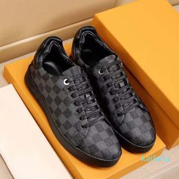 sneakers Black White Casual Shoes bicolor Perforated calf leather Shoes Designers Sneakers