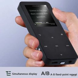 MP3 MP4 Oyuncular 1.8 inç MP3 MP4 Oyuncu Dokunmatik Ekran Bluetooth uyumlu 5.0 Sports Walkman FM Radyo E-Kitap Kayıt Dahili Hoparlör