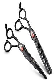 XUANFENG 7 Inch Left Hand Professional Hairdressing Scissors Japan 440C Cutting Thinning Scissors Shear Set Barber Salon Tools6559482