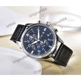 expensive menwatch iwc watch mens pilot chronograph watches high quality quartz uhren super luminous watchmen all dial work montre pilot luxe N0PJ