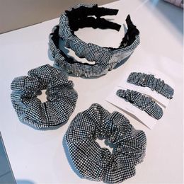 South Korea's big brand full Hair Rubber Bands bracelet dual-use super flash Czech diamond Dongdaemun head flower headband fe288O