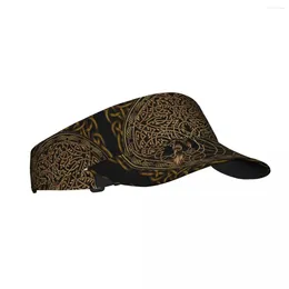 Berets Summer Air Sun Hat Yggdrasil Raven Visor UV Protection Sports Tennis Golf Running Sunscreen Cap