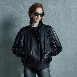 Women's Leather 2023 Autumn/Winter Sheepskin Coat Casual Jacket F
