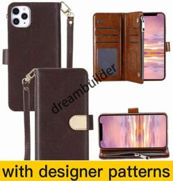 Fashion Phone Cases For iPhone 14 13 Pro max 12 14 Plus mini 11 11Pro XR XSMAX shell leather Multifunction card package storage w5994092