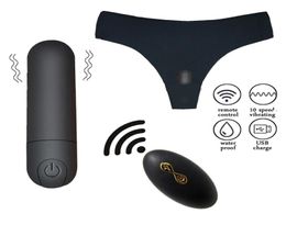 Portable Panty Vibrator Sex Toys for Woman Clitoral Stimulator Wireless Remote Control 10 Modes Invisible Vibrating Egg2653990