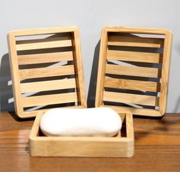 Handmade 100 Biodegradable Bathroom Top Quality Natural Wooden Soap Dish Bamboo Soap Dishes Holder3461732