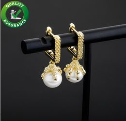 Diamond Earrings Fashion Hoop Ear Ring Luxury Designer Jewellery Earring Iced Out Hip Hop Bling Jewellry Men Accessories Stud Earing7961902