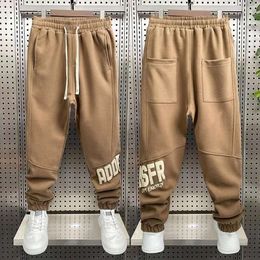 Solid Colour Loose Sweatpants Men's Outdoor Casual Jogger Sports Pants High Quality Cotton Trousers Brand Clothing