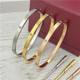 Gold Braclet Titanium Steel Women Men Love ScrewS Bracelet Bangles silver rose Screw Screwdriver Nail Bangle Designer Bracelet Cou2164