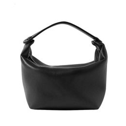 The Row Lunch New Small Design Premium Texture Bucket Bag Womens Leather Carrying Bag