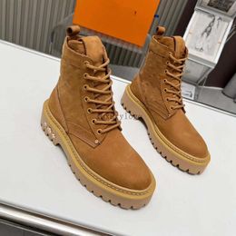 Women Boot Territory Flat Ranger Booties Wonder Flat Combat Boots zip Martin Ankle smooth debossed calf leather And Canvas Winter Boot Size 35-41 14