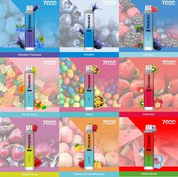 Top Supplier EU US Warehouse Original Crystal Puff 7000 puffs 7k Bar Disposable Vape E Cigarette Vape Pen 16ML 1300mAh Spain Netherlands Dubai Crystal Vape