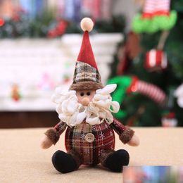 Christmas Decorations Cartoon Figure Christmas Decorations Snowflake Snowman Snata Reindeer Doll Ornaments For Festive Party Dhgarden Dhrgs