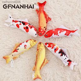 Stuffed Plush Animals 1pc 16/30cm cartoon simulation carp plush toy stuffed soft cute mini Koi fish dolls kawaii finger toys for kids birthday giftL231228