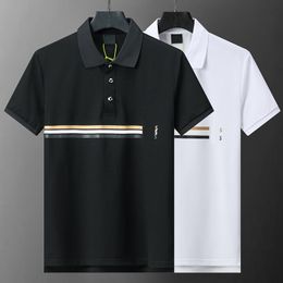 Erkekler için erkek polo gömlek lüks tasarımcılar üstler mektup polos nakış tişörtleri giyim kısa kollu tees m-3xl