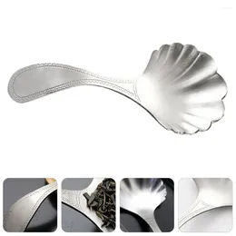 Coffee Scoops Stainless Steel Tea Spoon Spoons Silver Scoop Round Shell Shape 304 Baby For