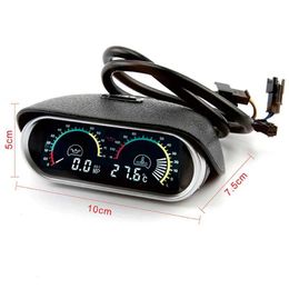 Oil Pressure Gauge 2 Functions Universal 12v/24v Truck Car Oil Pressure Gauge + Water Temperature Gauge Set Metre Sensor Oil Pressure IndicatorL231228L231228