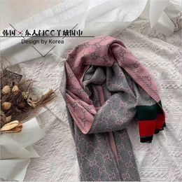 28% OFF scarf Tiktok Hot Korean Edition East Gate Cashmere Scarf for Women's Autumn and Winter Dual use Double sided long style with shawl