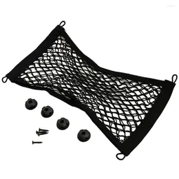 Car Organiser 2XUniversal Trunk Net Elastic Luggage Cargo Storage Nylon Mesh Nets Stretchable Interior Network Pock