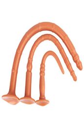 Nxy Anal Toys Explosive 60cm Super Long Soft with Suction Cup Male and Female Masturbation Device Stripe Tentacle Analplug Dildo A9199932