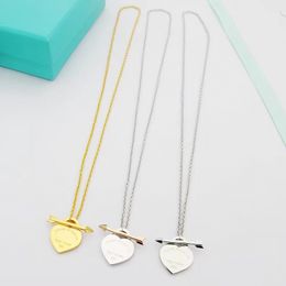 T home Jewellery Designer Classic women's thin chain One arrow through the heart Pendant necklace bracelet Holiday souvenir gift with gift wrap