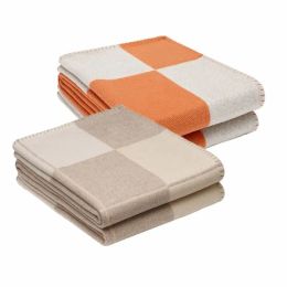 Брендовое дизайнерское кашемировое одеяло для кроватей, дивана, клетчатое одеяло, флисовое вязаное шерстяное одеяло для дома, офиса, ворс, переносной шарф