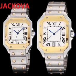 luxury mens japan quartz movement watches military fashion square designer watch women men 904L stainless steel Wristwatch gifts o244R