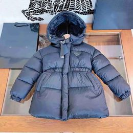 kids designerclothes baby clothes designer girl Cotton jacket child Winter clothing Size 110-160 CM Mid length Outwear for kids baby girl clothes