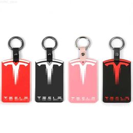 Car Key Trekking Poles Silicone key case Cover For Tesla Model 3 Card Holder Protector Cover Key Chain For Tesla Model Y Accessories KeychainL2031228