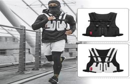 Function Tactical Vest Street Style Chest Bag Vest Outdoor Hip Hop Sports Fitness Men Reflective Top Cycling Fishing Vest Rig Phon4521323