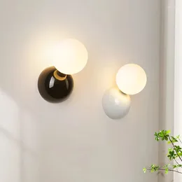 Wall Lamp Modern LED Light Bedroom Bedside Art Corridor Sconce Living Room Down Home Habitacion Fixture Decor