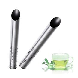 Stainless Steel Tea Filter Sticks Metal Teas Filters Tube Stick Colander Pot Spice Strainers Portable Teacup Spice Infuser BH8099 FF