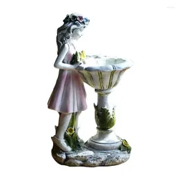 Garden Decorations Fairy Angel Statue Resin Craft Landscaping Figurine Sculpture With Solar LED Light Outdoor 45BE