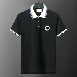 #1 Mens Polo Shirt Designer Man Fashion Horse T Shirts Casual Men Golf Summer Polos Shirt Embroidery High Street Trend Top Tee Asian size M-XXXL 0002