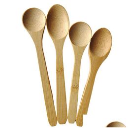 Spoons Bamboo Jam Spoon Baby Honey Coffee Kitchen Using Connt Small Scoop Teaspoon Lx4391 Drop Delivery Home Garden Kitchen, Dining Ba Dhwzi